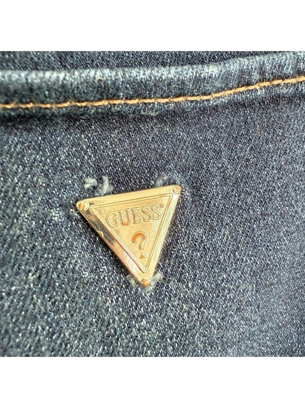 Guess Los Angeles Sexy Curve Dark Wash Womens Denim Jeans Size 24 Mid Rise - Picture 6 of 11